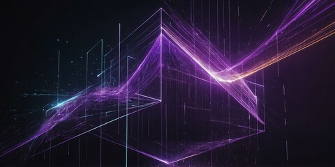 pattern flow and purple ray with speed of futuristic c background