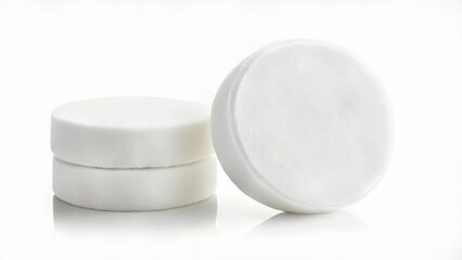 Sticker -  Elegant white cosmetic sponge set