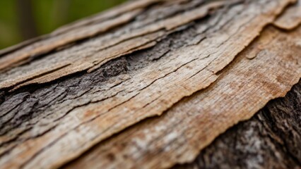  Natural beauty in the form of a weathered tree trunk