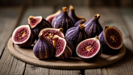 Sticker -  Delicious figs fresh and ripe ready to be savored