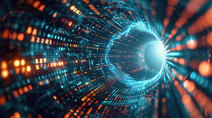 Abstract communication and future technology data flow