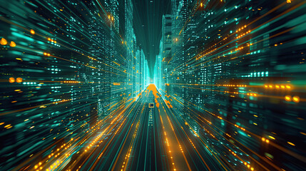 Abstract communication and future technology data flow