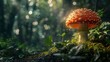 © Sea - Concept of Fantasy Day. Mushroom Wallpaper, Fantasy Wallpaper, Mushroom Light, Fantasy Mushroom, Jungle, Forest Mushroom, Jungle Background.