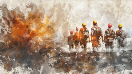 Sticker - Construction Workers, Labor Day