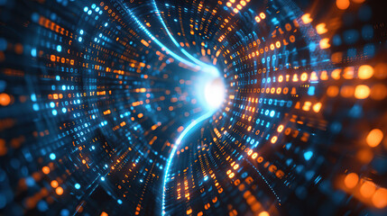 Abstract communication and future technology data flow