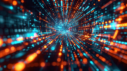 Abstract communication and future technology data flow