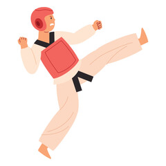 Wall Mural - taekwondo fighter combat martial art