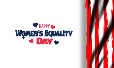 Wall Mural -  Women's Equality Day in United States. Female holiday, celebrated annually in August 26. Women right history month.  Poster, greeting card, banner and background. Vector illustration