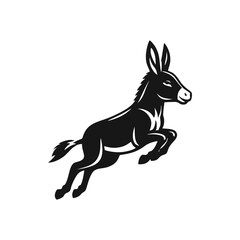 Wall Mural - donkey logo icon design illustration