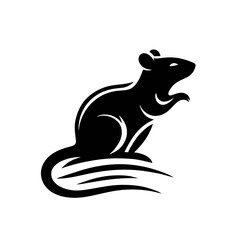 Wall Mural - Rat logo icon design illustration