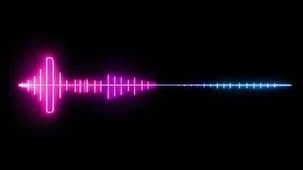Poster - Neon Sound Wave Visualizer