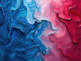 Poster - Abstract background featuring vibrant blue and white hues blending with various tints to form an irregular texture.