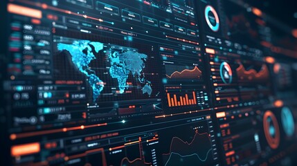 Poster - Detailed Financial Analytics Dashboard with Interactive Visualizations and Global Insights