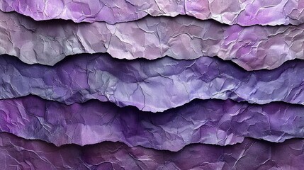 Poster -   A close-up of a wall made of purple paper with a black cat sitting on top