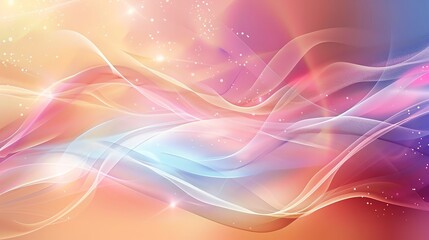 Sticker - modern colorful wavy background