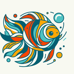 illustration of a goldfish