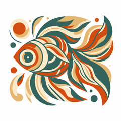 illustration of a goldfish