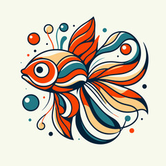 illustration of a goldfish