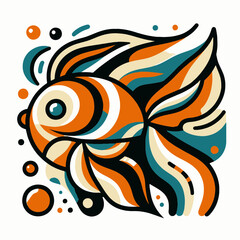 illustration of a goldfish