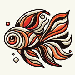 illustration of a goldfish