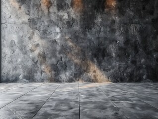 Poster - Clean Concrete Backdrop with Subtle Patterns   Ideal for Modern Product Presentations and Mockups
