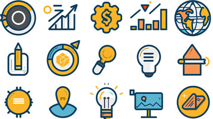 Poster - Business Coaching Icons Pack