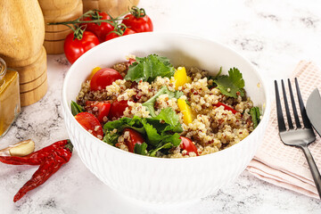 Wall Mural - Dietary vegetarian quinoa with vegetables