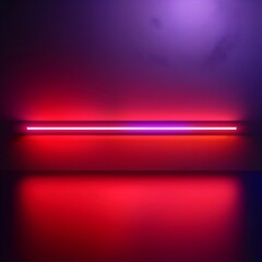 Poster - Vibrant Neon Red and Purple Light Background Suitable for Tech and Product Displays