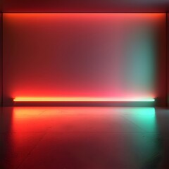 Wall Mural - vibrant neon gradient background with empty display space for tech products