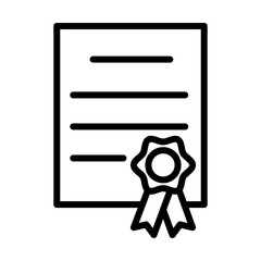 Wall Mural - Certificate icon template