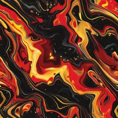 Wall Mural - Seamless lava pattern pattern