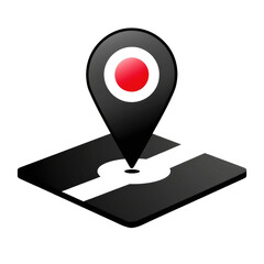 Wall Mural - map pointer icon illustration