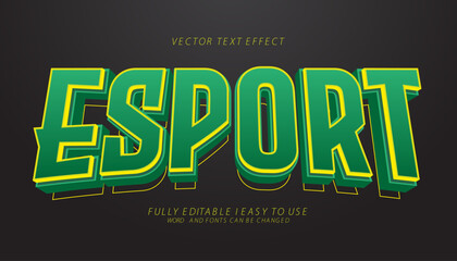 Poster - 3d editable esport text effect template