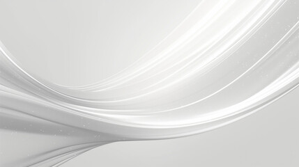 Wall Mural - silver gradient abstract waves with flowing forms and smooth textures creating a serene and elegant background design