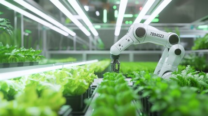 Poster - A smart farm harvesting vegetables automatically with a robot