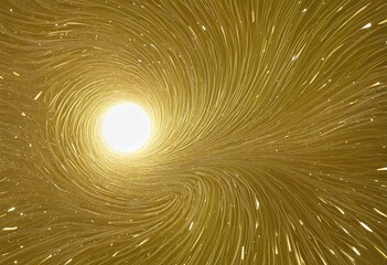 Poster - Graphic background of golden swirls of light, Wall Paper Design