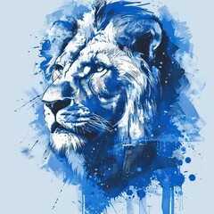 Wall Mural - t-shirt design, Motown Museum, detroit lions colors, isolated, minimalist Illustration.