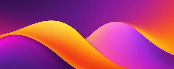 Wall Mural - Purple, pink, red, orange, yellow blurred gradient background. Retro neon summer concept. Sunset, sunrise colors. Abstract modern trendy conceptual design for flyer, poster, music and card. Copy space