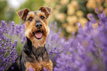 Wall Mural - Airedale terrier dog