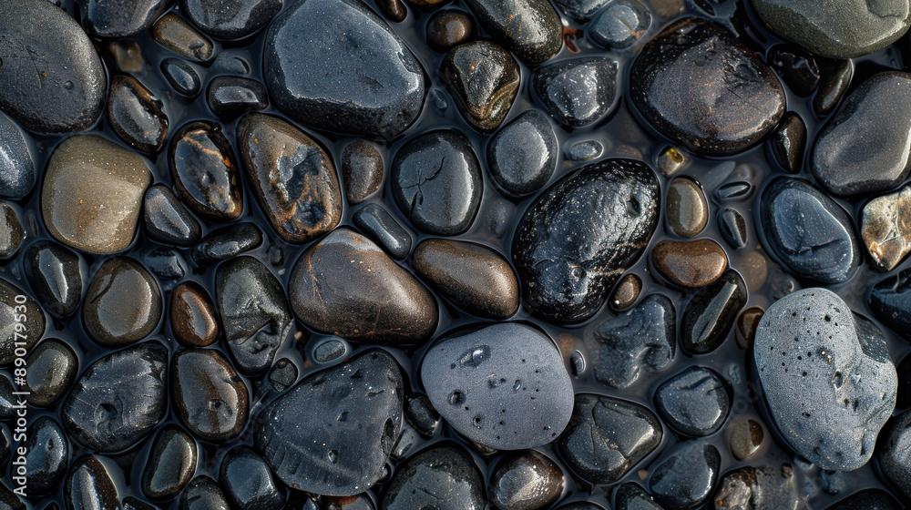 Some Pebbles Rounded pebbles form a textured background on this beach. Some pebbles ...