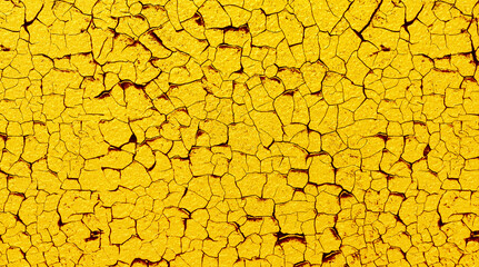 Wall Mural - golden grainy abstract cracked background