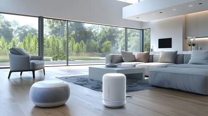 Poster - Futuristic and Efficient Living Space with Voice Controlled Smart Home Technology