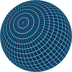 Wall Mural - y2k 3d mesh pattern globe, cyberpunk geometry net pattern structure icon, vaporwave abstract 3d wire