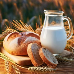 Bread and milk