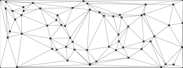 Poster - digital geometric abstraction with lines and dots. geometric abstract design. vector
