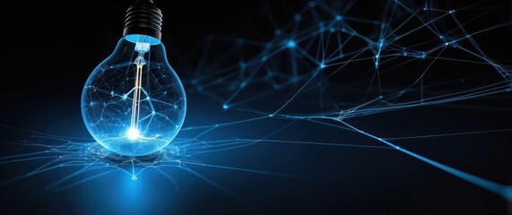 a glowing light bulb representing innovation and technology, perfect for ideas, inspiration, and mod