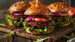 © Екатерина Чумаченко - Plant based vegan burgers, plant based meat concept