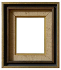 Wall Mural - Old shabby wooden picture frame. In PNG format on a transparent background.