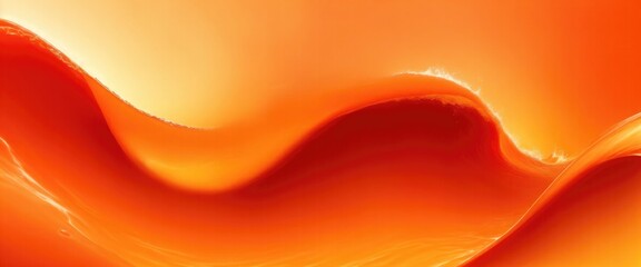 Wall Mural - Soft and liquid Orange waves background