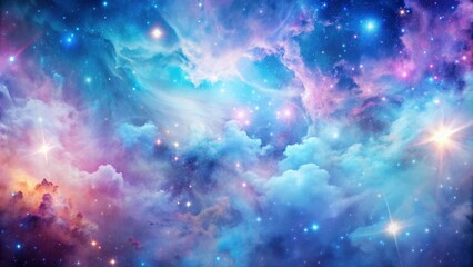 abstract blue and pink galaxy